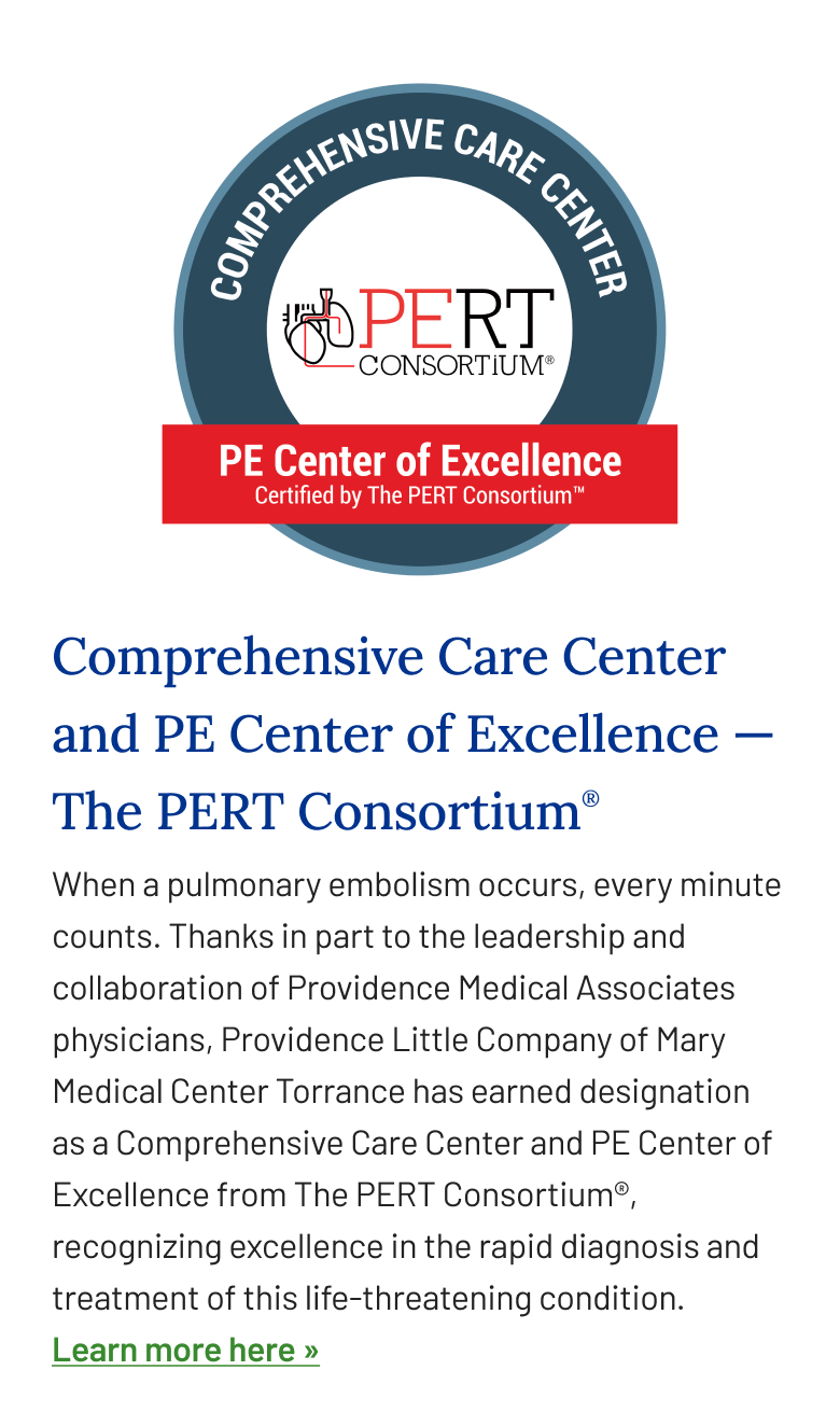 Pert Mobile Comprehensive Care Center and PE Center of Excellence — The PERT Consortium